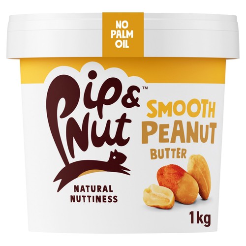 Pip & Nut Smooth Peanut Butter 1kg (Pack of 2)