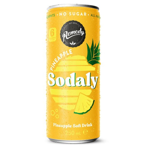 Remedy Sodaly Pineapple 250ml (Pack of 6)