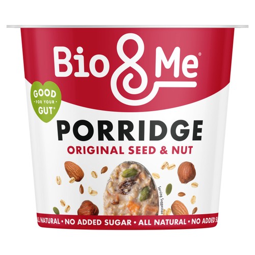 Bio&Me Original Seed & Nut Gut-Loving Porridge Pot 65g (Pack of 3)