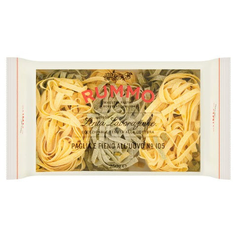 Rummo Paglia E Fieno All'Uovo Egg Nest Pasta No 93 250g (Pack of 3)