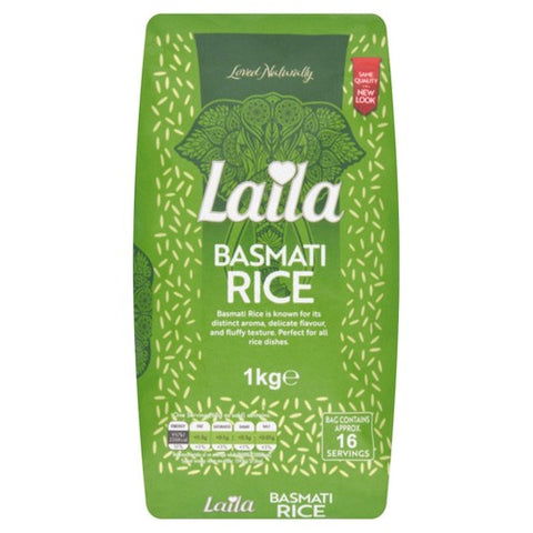 Laila Basmati Rice 1kg (Pack of 3)