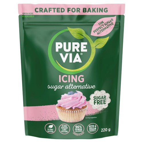 Pure Via Baker Secret Icing Sugar Alternative 220g (Pack of 2)
