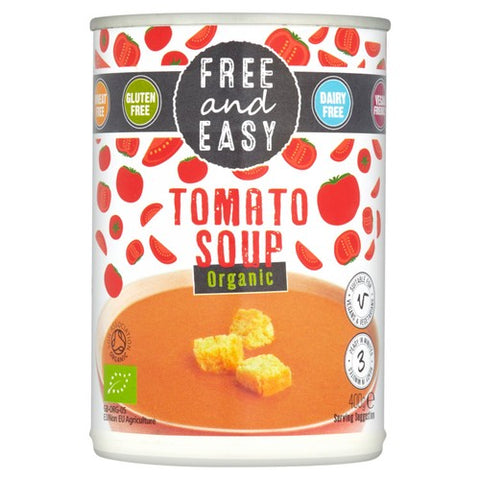 Free & Easy Free From Dairy Free Organic Tomato Soup 400g (Pack of 2)