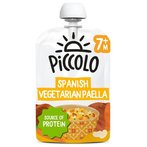 Piccolo Organic Spanish Vegetarian Paella 130g (Pack of 2)