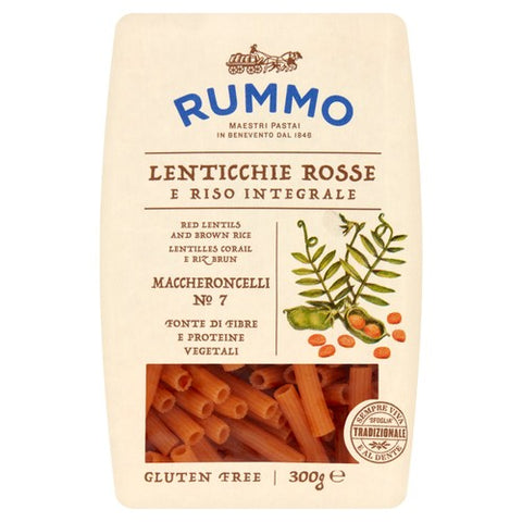 Rummo Gluten Free Maccheroncelli Lentil Pasta No.7 300g (Pack of 3)