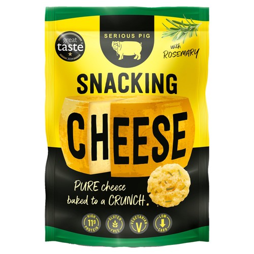 Serious Pig Rosemary Snacking Cheese 24g (Pack of 6)