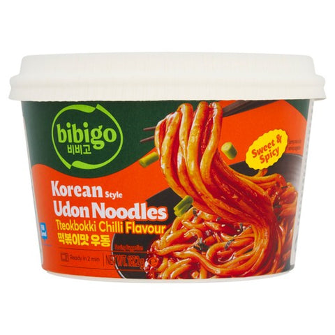 Bibigo Udon Noodles Chilli Flavour 187g (Pack of 3)