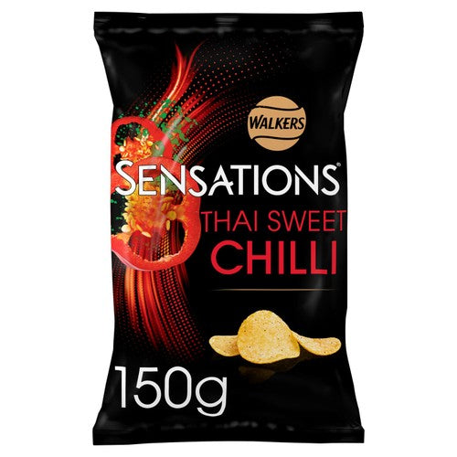 Sensations Thai Sweet Chilli Sharing Bag Crisps 150g (Pack of 3)