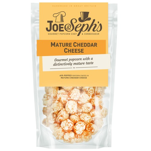 Joe & Seph's Cheddar Cheese Popcorn 65g (Pack of 6)