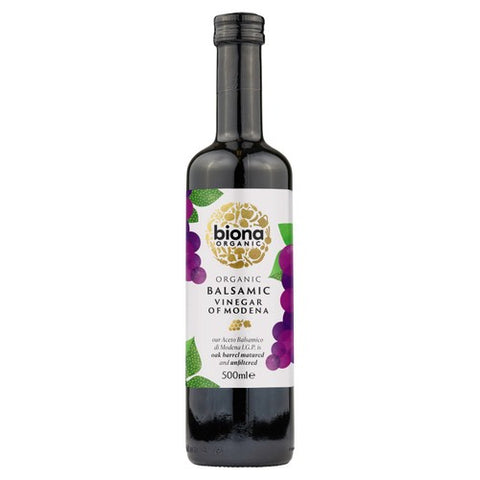 Biona Organic Balsamic Vinegar- Aceto Balsamico di Modena 500ml (Pack 2)