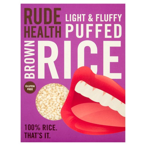 Rude Health Puffed Brown Rice 225g (Pack of 3)