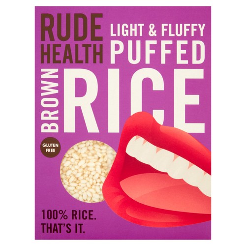 Rude Health Puffed Brown Rice 225g (Pack of 3)