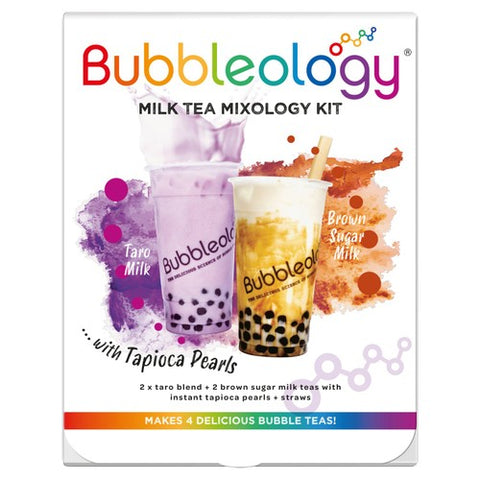 Bubbleology Milk Bubble Tea Mixology Kit with Tapioca Pearls 320g (Pack of 2)