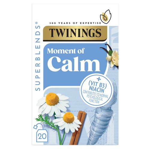 Twinings Superblends Calm with Spiced Camomile & Vanilla 20's (Pack of 3)