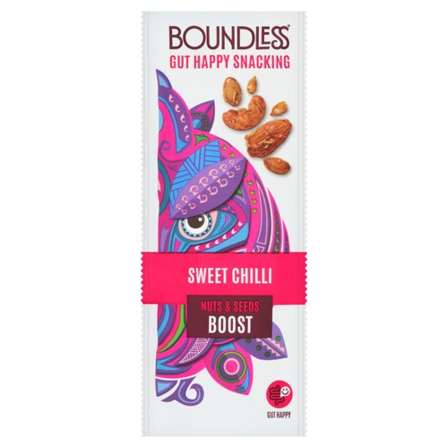 Boundless, Sweet Chilli, Nuts & Seeds Boost 25g (Pack of 3)