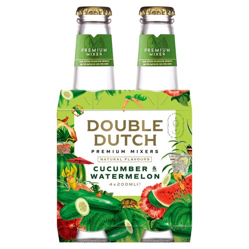 Double Dutch Cucumber & Watermelon 4 x 200ml (Pack of 2)