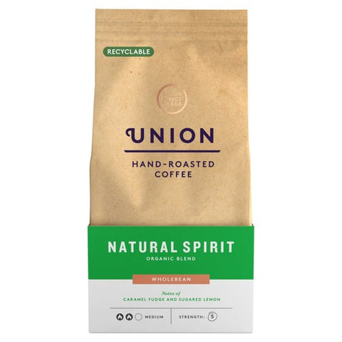 Union Organic Natural Spirit Wholebean 200g (Pack of 2)