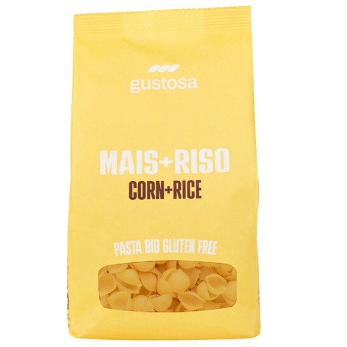 Gustosa Gluten Free Pasta Organic Corn & Rice Conchiglie 340g (Pack of 3)