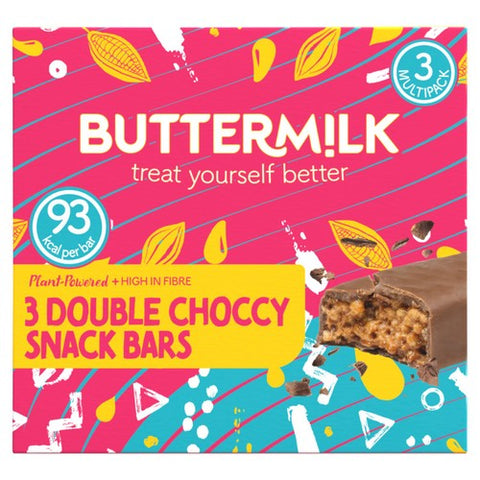 Buttermilk Plant Powered Double Choccy Crisp Multi Pack 3 x 23g (Pack 3)