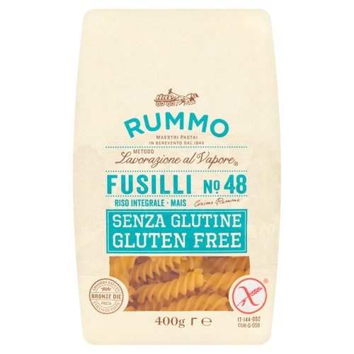 Rummo Gluten Free Fusilli Pasta No.48 400g (Pack of 3)