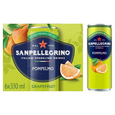 San Pellegrino Grapefruit 6 x 330ml (Pack of 2)