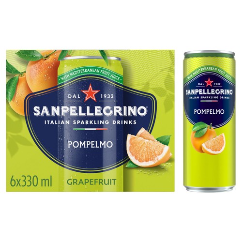 San Pellegrino Grapefruit 6 x 330ml (Pack of 2)