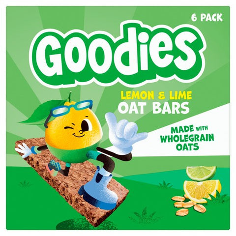 Goodies Kids Snack Lemon & Lime Oaty Bars Multipack 6 x 23g (Pack of 3)