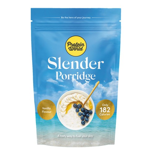 Protein World Slender Porridge Vanilla New 1100g (Pack of 2)
