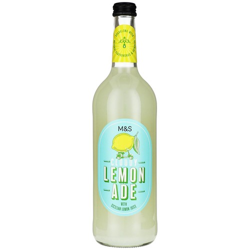 M&S Sparkling Cloudy Lemonade 750ml (Pack of 2)
