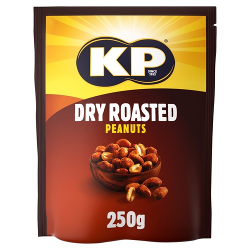 KP Dry Roasted Peanuts 250g (Pack of 3)
