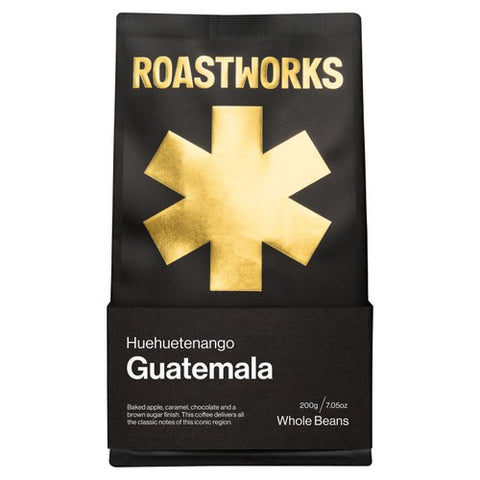 Roastworks Guatemala Whole Bean Coffee 200g (Pack of 2)