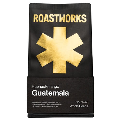 Roastworks Guatemala Whole Bean Coffee 200g (Pack of 2)