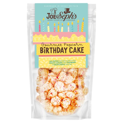 Joe & Seph's Popcorn - Birthday Cake Popcorn 70g (Pack of 6)