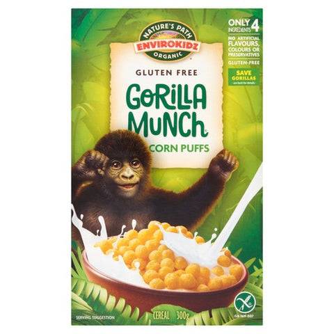 Natures Path Gluten Free Organic Cereal Gorilla Munch 300g (Pack of 3)