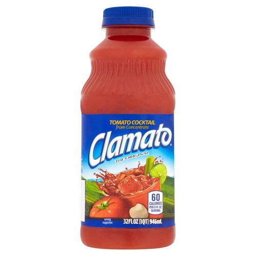 Clamato Tomato Cocktail Juice 946ml (Pack of 2)