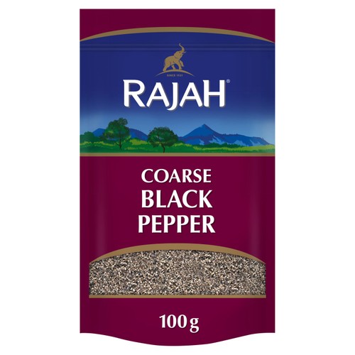 Rajah Spices Coarse Black Pepper Powder 100g (Pack of 2)
