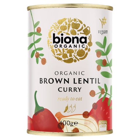 Biona Organic Brown Lentil Curry 400g (Pack of 2)