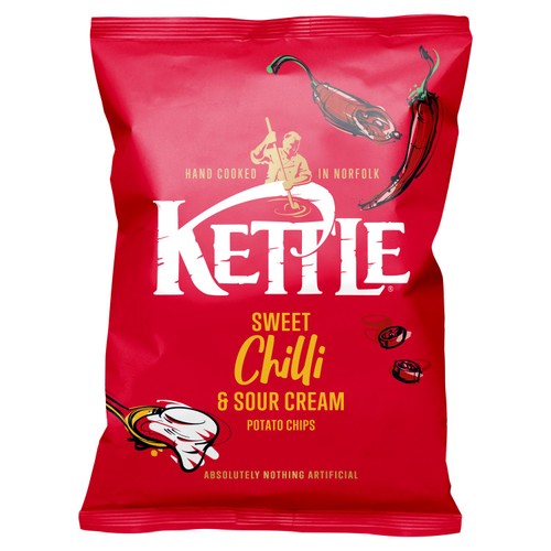 KETTLE Chips Sweet Chilli 130g (Pack of 3)
