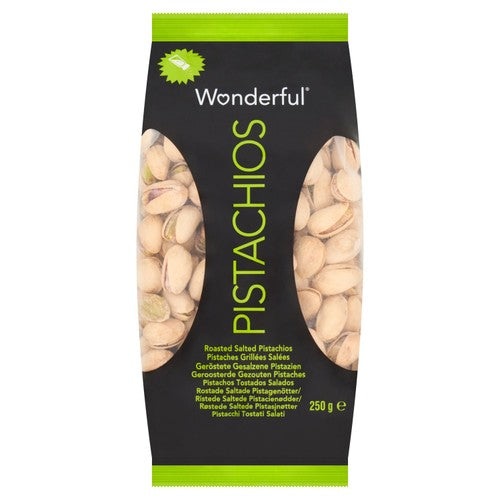 Wonderful Pistachios Roasted & Salted 250g (Pack of 3)