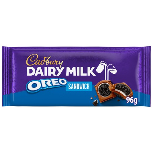 Cadbury Dairy Milk Oreo Sandwich Chocolate Bar 96g (Pack of 3)
