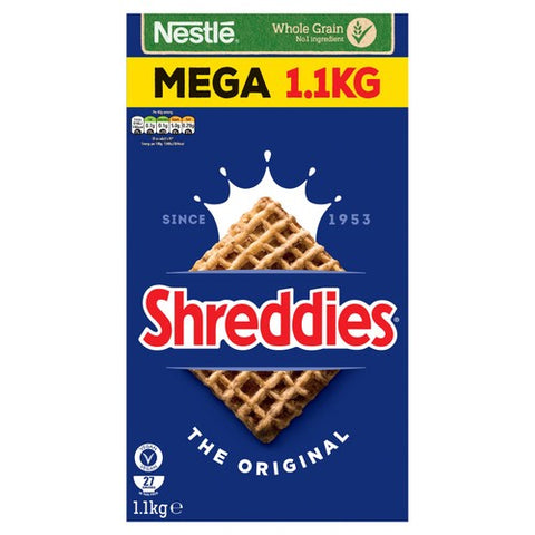 Shreddies Original Breakfast Cereal 1100g (Pack of 2)