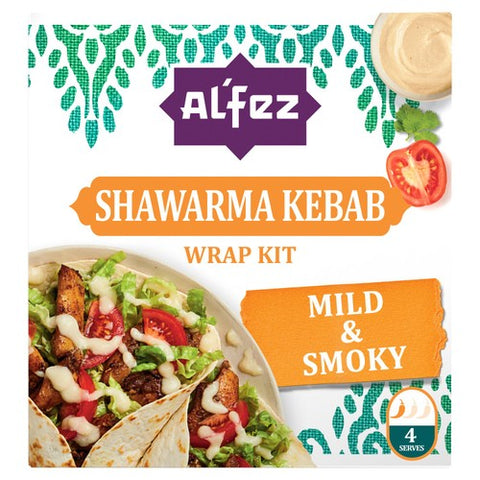 Al'Fez Shawarma Kebab Wrap Kit 410g (Pack of 2)