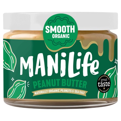ManiLife Organic Smooth Peanut Butter 275g (Pack of 2)