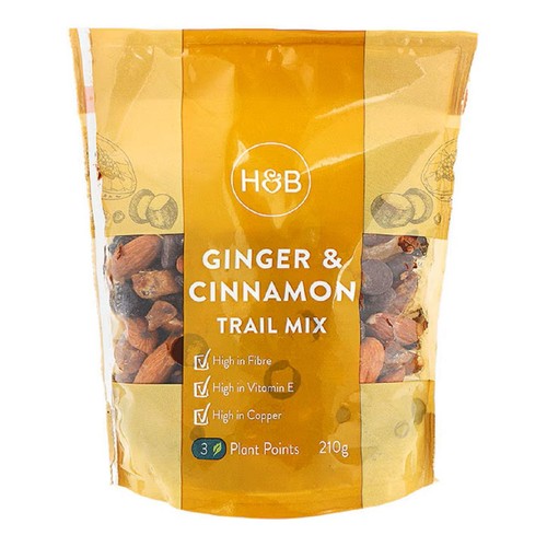 Holland & Barrett Ginger & Cinnamon Trail Mix 210g (Pack of 3)
