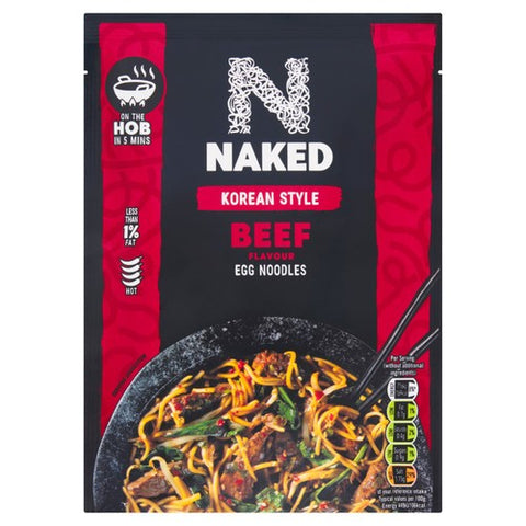 Naked Korean Beef Stirfry Noodle 100g (Pack of 2)