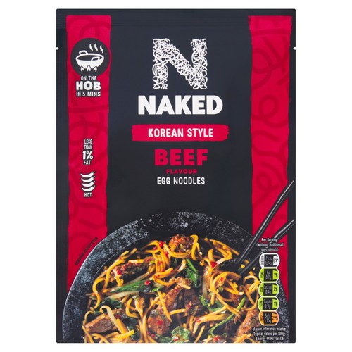 Naked Korean Beef Stirfry Noodle 100g (Pack of 2)