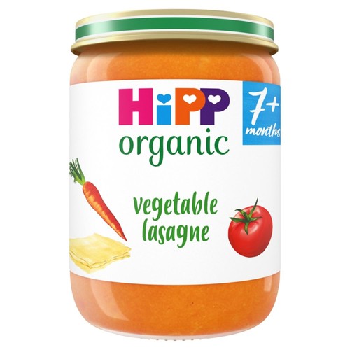 HiPP Organic Vegetable Lasagne Baby Food Jar 7+ Months 190g (Pack of 2)