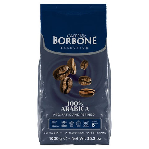 Caffe Borbone 100% Arabica Intensity 6 Coffee Beans 1kg (Pack of 2)
