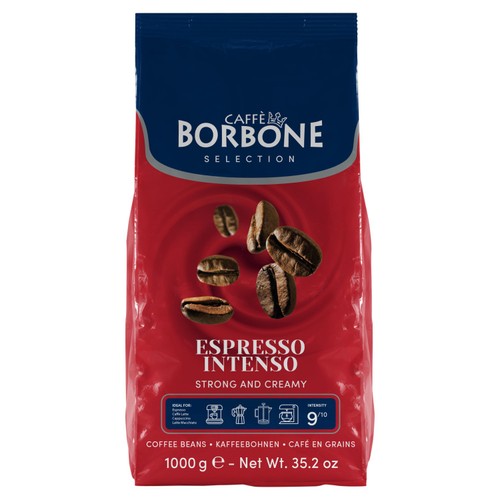 Caffe Borbone Espresso Intensity 9 Coffee Beans 1kg (Pack of 2)