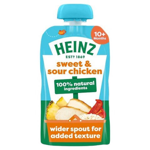 Heinz Sweet & Sour Chicken Baby Food Pouch 10+ Months 180g (Pack of 2)